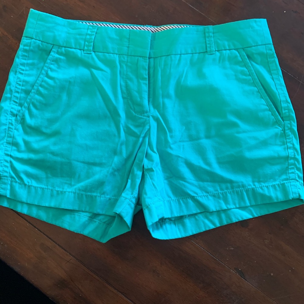 J Crew Green Shorts